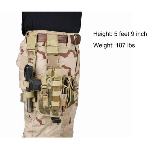 Handgun Holster Mollle Military Camouflage Tactical Holster Small